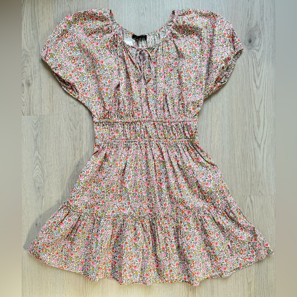 NWT J CREW Women’s Floral Mini Dress Pink Size S Small